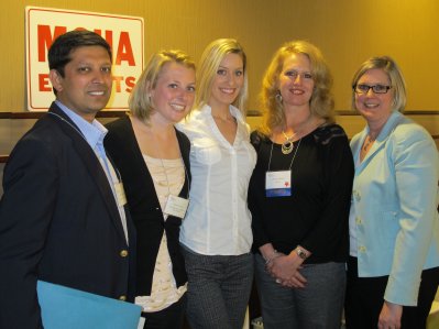 l-r: Rahul Shrivastav, Katelyn Cook, Laura Hodor, Deanna Klein, and Katie Strong, MSHA 2012.